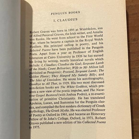 Robert Graves 'I, Claudius' Coffee Table Book - Tan and Red - Picture 4 of 16